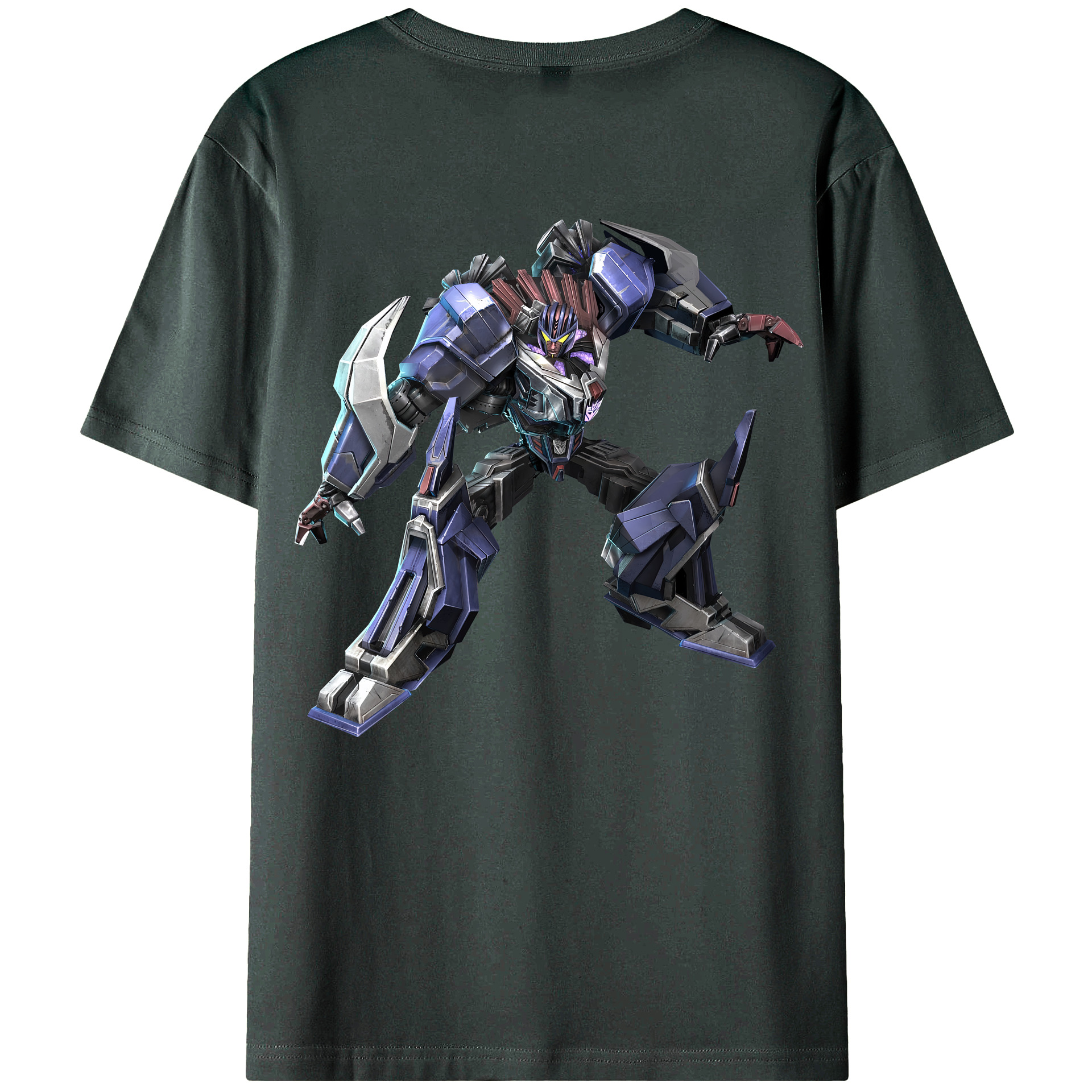 （画像用） Transformers トランスフォーマー 綿100％ メンズ半袖Tシャツ（バックプリント） 通気性